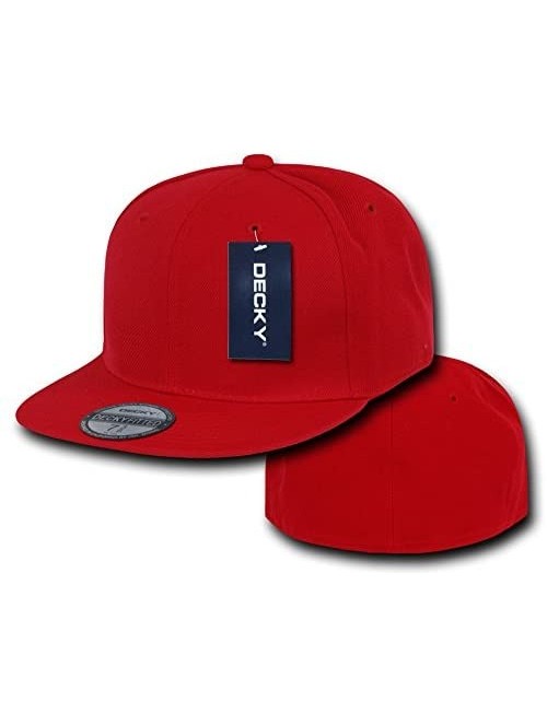 Baseball Caps Retro Fitted Cap - Red - C61199QE897 $20.15