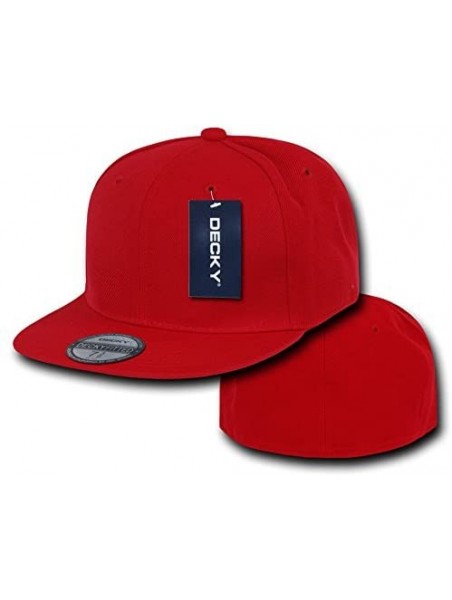 Baseball Caps Retro Fitted Cap - Red - C61199QE897 $20.15