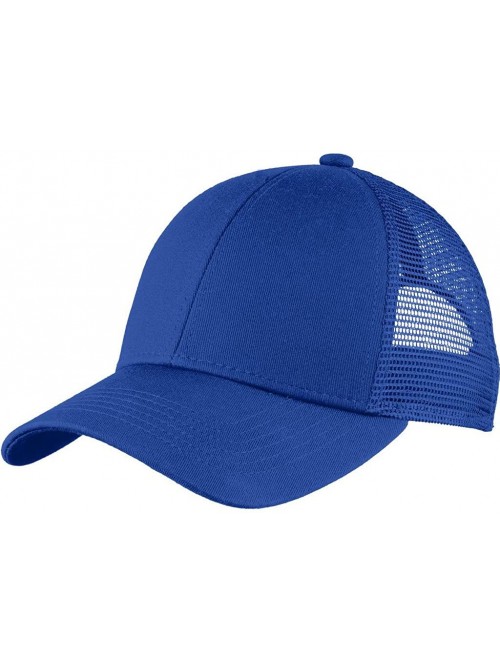 Baseball Caps Low Profile Adjustable Mesh Back Baseball Caps - Radiant Royal - CS11Z41MCWV $15.24