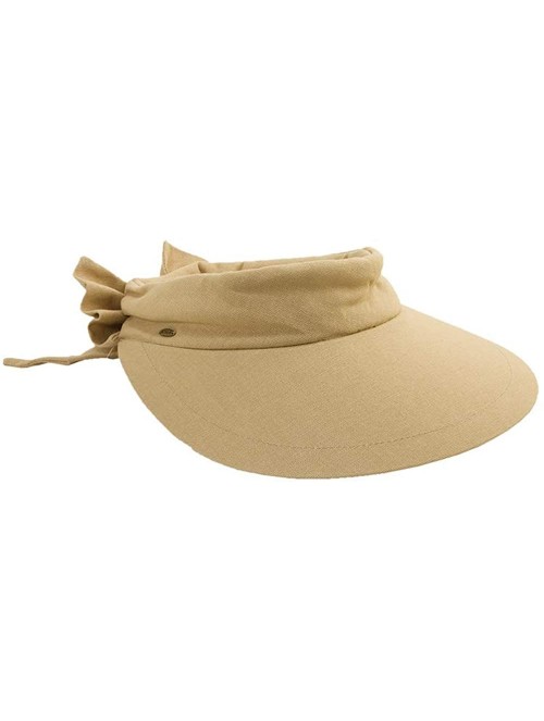 Visors Women's Visor Hat With Big Brim - Desert - CB115VMIR7H $34.73