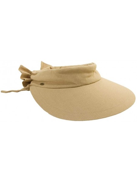 Visors Women's Visor Hat With Big Brim - Desert - CB115VMIR7H $34.73