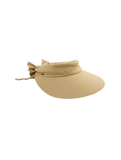 Visors Women's Visor Hat With Big Brim - Desert - CB115VMIR7H $34.73