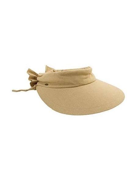 Visors Women's Visor Hat With Big Brim - Desert - CB115VMIR7H $34.73