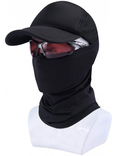 Balaclavas Summer Neck Gaiter Face Scarf/Neck Cover Headwear for Sport Lightweight Fishing Hiking Running Cycling - Black*2 -...