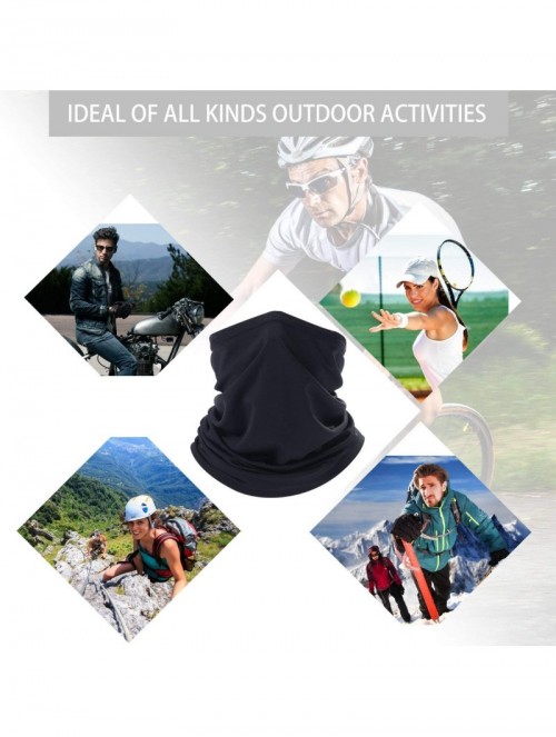 Balaclavas Summer Neck Gaiter Face Scarf/Neck Cover Headwear for Sport Lightweight Fishing Hiking Running Cycling - Black*2 -...