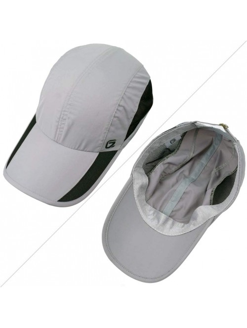 Baseball Caps Quick Dry Sports Hat Lightweight Breathable Unstructured Soft Run Cap Unisex - Khaki - CT12HEQR4XF $20.00