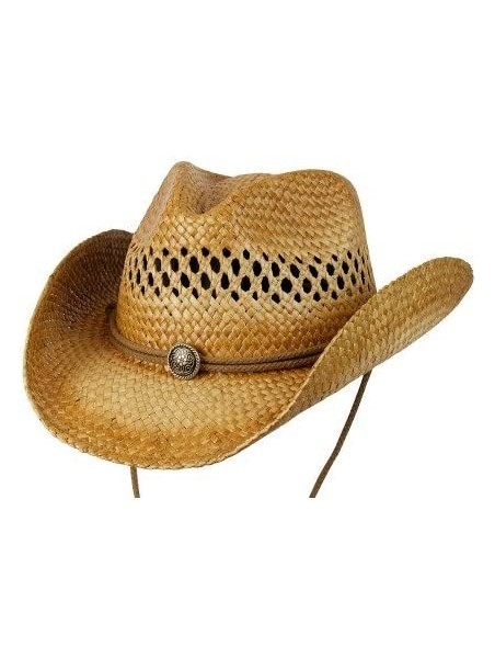 Cowboy Hats Chuck Shapable Straw Western Hat - Tea - C711E04IUYH $44.81