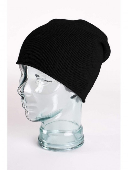 Skullies & Beanies Women's 100% Cashmere Beanie Hat - Black - Hand Made in Scotland RRP $120 - CC11U4GTECH $56.54