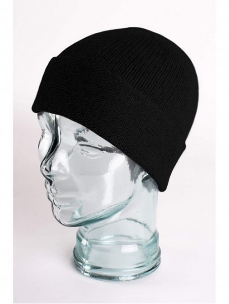 Skullies & Beanies Women's 100% Cashmere Beanie Hat - Black - Hand Made in Scotland RRP $120 - CC11U4GTECH $56.54