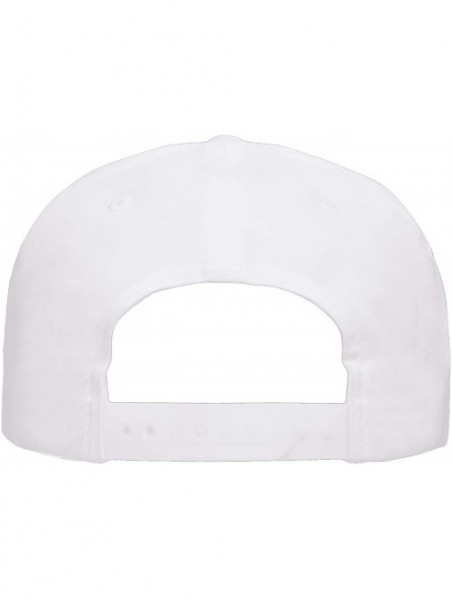 Baseball Caps Yupoong Classic Poplin Golf Flatbill Rope Snapback - White - CD12DVSUESH $18.56