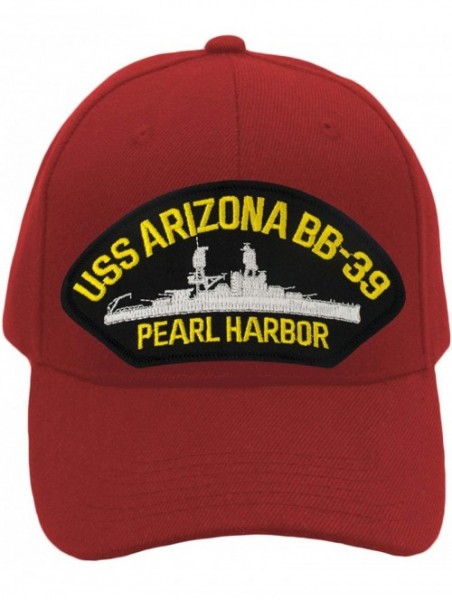 Baseball Caps USS Arizona BB-39 - Pearl Harbor - Hat/Ballcap Adjustable One Size Fits Most - Red - CS18SW46DZH $23.33