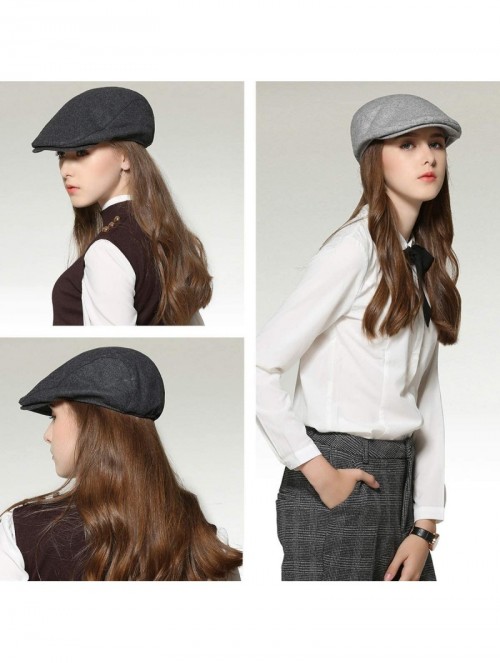 Newsboy Caps Stylish Flat Cap Newsboy Ivy Hat for Men Women Adjustable Paper Boy Hats for Spring Sumer - CK18ZLT4RI9 $17.54