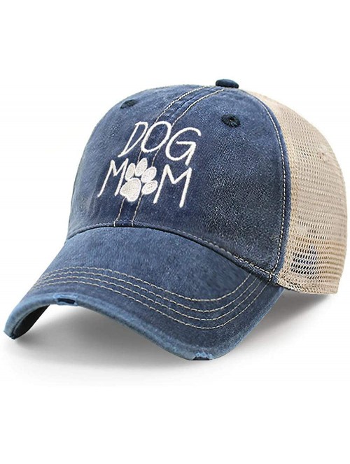 Baseball Caps Dog Mom Dad Hat Cotton Baseball Cap Polo Style Low Profile - Tc102 Navy - C518Q73XE2K $17.27