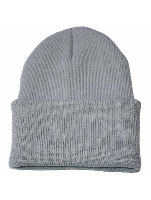 Skullies & Beanies Men's 1-Pack Knit Hat-Unisex Slouchy Knitting Beanie Hip Hop Cap Warm Winter Ski Hat-sunsee - Khaki - CR18...