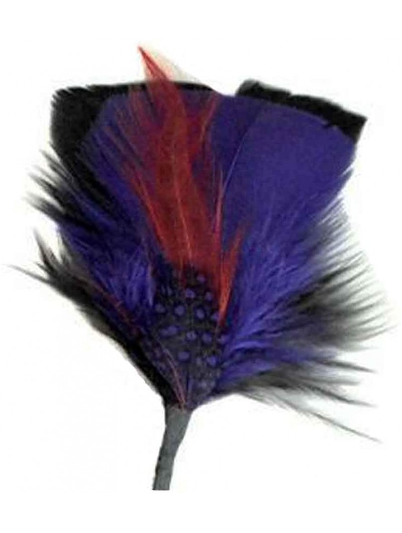 Fedoras Side Feather for Hats & Fedoras - Purple11 - CY18HY9AKTW $11.68