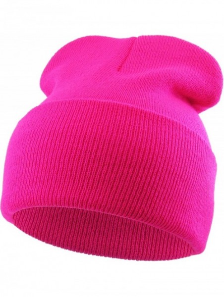 Skullies & Beanies Thick and Warm Mens Daily Cuffed Beanie OR Slouchy Made in USA for USA Knit HAT Cap Womens Kids - CB18ZN57...