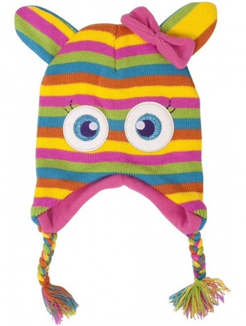 Skullies & Beanies Character Knitted Laplander Cap - Rainbow - CV18CI69H27 $17.51