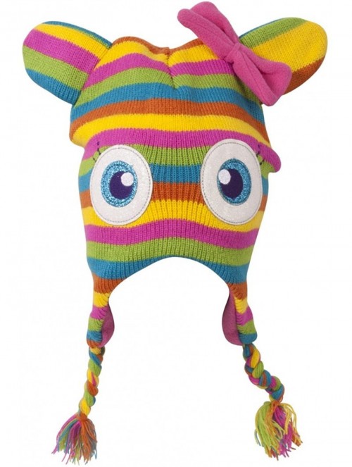 Skullies & Beanies Character Knitted Laplander Cap - Rainbow - CV18CI69H27 $17.51