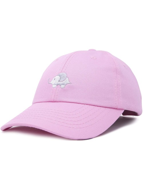 Baseball Caps Cute Elephant Hat Cotton Baseball Cap - Light Pink - CH18LHQ2RWX $16.56