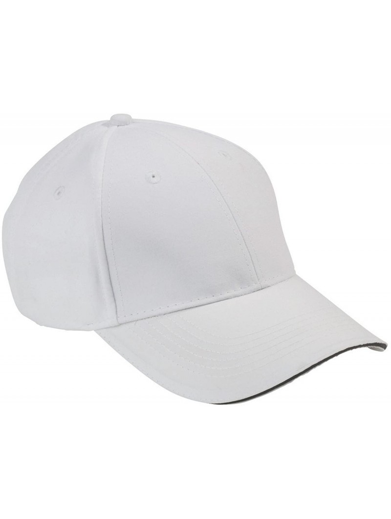 Baseball Caps Adams Performer Brushed Microfiber Cap (White_Black) (ALL) - CA11401LEL1 $11.04