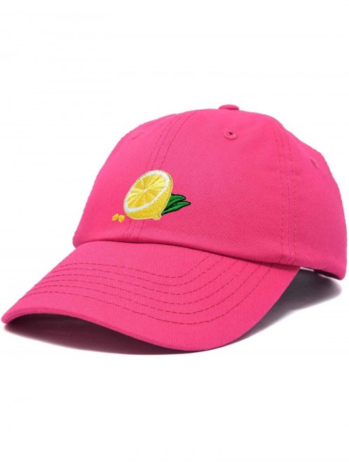 Baseball Caps Lemon Hat Baseball Cap - Hot Pink - CD18M7WL9NO $22.14