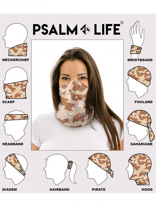 Balaclavas 12 in 1 Multifunctional Headwear Face Mask Headband Neck Gaiter - B/P/W Splatter Camo - CT197XSS26I $17.24