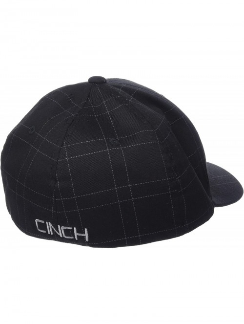 Baseball Caps Men's Flexfit Cap with Emboidery - Black/Grey - CX12NGE0G4D $25.71