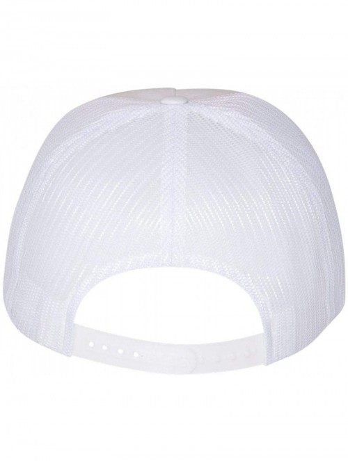 Baseball Caps Flexfit 6006-6006T-6006W 5 Panel Classic Trucker Snapback Hat Cap - White - CQ12D6Q7D9H $10.37