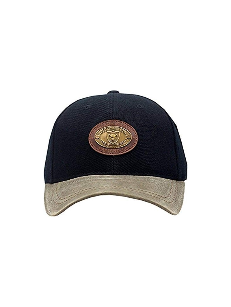 Baseball Caps Oakland Raiders Hat Buckle Back Metal Stud Black/Brown - CU189QKRENS $25.99