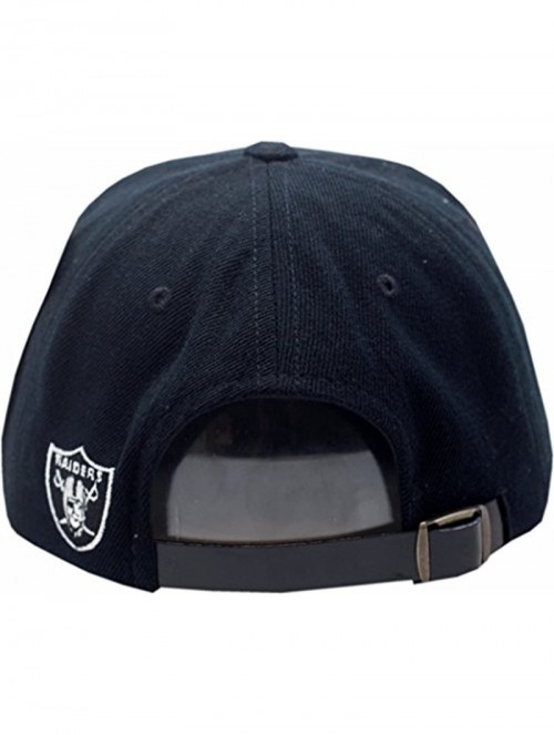 Baseball Caps Oakland Raiders Hat Buckle Back Metal Stud Black/Brown - CU189QKRENS $25.99