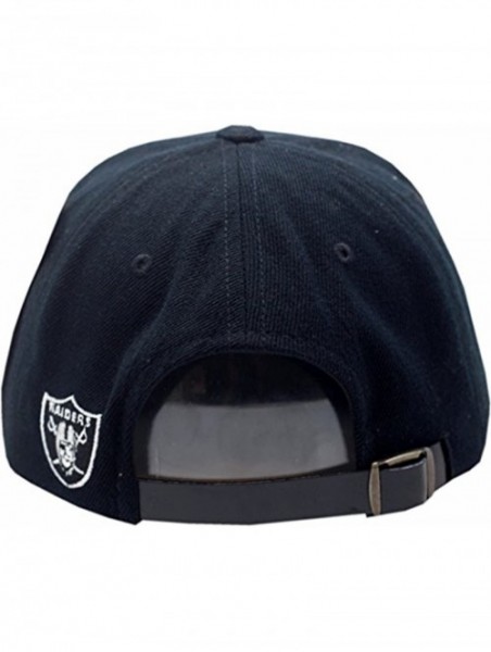 Baseball Caps Oakland Raiders Hat Buckle Back Metal Stud Black/Brown - CU189QKRENS $25.99