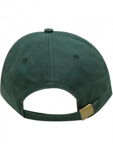 Baseball Caps Peace Sign Cotton Baseball Dad Cap - Hunter Green - C617Z2DZDCN $12.20