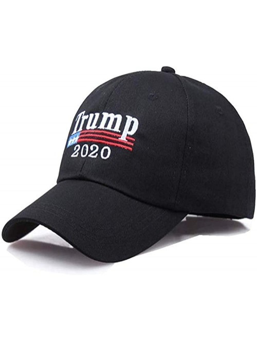Baseball Caps Donald Trump Cap Make America Great Again USA Baseball Hat - Black 2020 - C618UUL2GWO $12.33