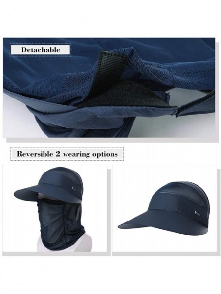 Sun Hats Fishing Bucket Hat for Women Foldable Packable Ladies Hunting Wide Brim - 99062_navy Blue - CX18RQ23G2U $26.33