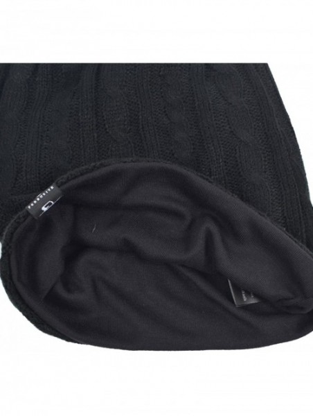 Skullies & Beanies Men's Slouch Slouchy Beanie Oversize Summer Winter Skull Cap N010 - Cable-black - C01866ITO3M $18.34