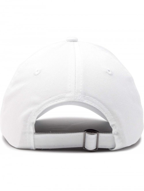 Baseball Caps Baseball Cap Dad Hat Plain Men Women Cotton Adjustable Blank Unstructured Soft - White - C9119N225O7 $11.28