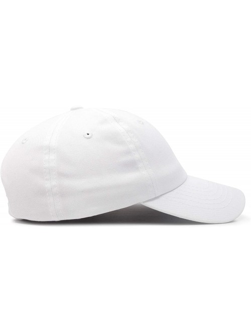 Baseball Caps Baseball Cap Dad Hat Plain Men Women Cotton Adjustable Blank Unstructured Soft - White - C9119N225O7 $11.28