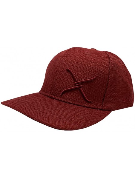 Baseball Caps 6-Panel Adjustable Cap- Snapback- OSFA - Burgundy - CB18W6LC9WI $18.61