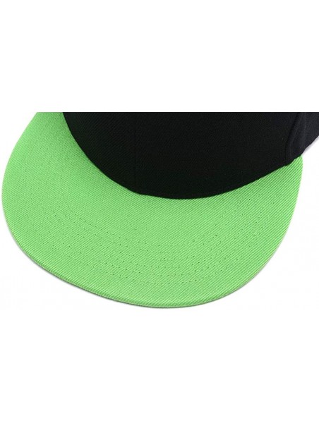 Baseball Caps Men Women Custom Flat Visor Snaoback Hat Graphic Print Design Adjustable Baseball Caps - A-green - CF18HCOEAQC ...