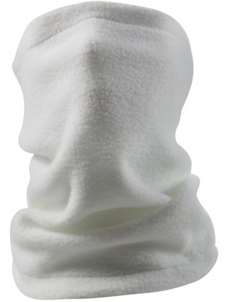 Balaclavas Polar Fleece Outdoor Activities Face Mask Neck Gaiter Balaclava Bandana Hood Hat - White - CO186KC0UC5 $13.19