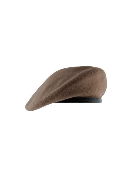 Berets Unlined Beret with Leather Sweatband (7 7/8- Ranger Tan) - CB11WV0BY45 $17.67