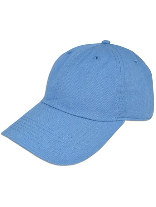 Baseball Caps Cotton Classic Dad Hat Adjustable Plain Cap Polo Style Low Profile Unstructured 1400 - Sky Blue - CP12O48PZL8 $...