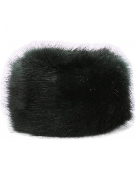 Bomber Hats Women Men Winter Fur Cossack Cap Thick Russian Hat Warm Soft Earmuff - H1-dark Green - CB18HWUW6TL $21.23