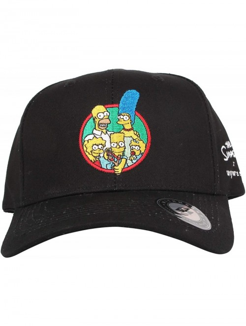 Baseball Caps The Simpsons Baseball Cap Simpsons Family Hat HL11073 - Black - C018HQ7QZUM $28.61