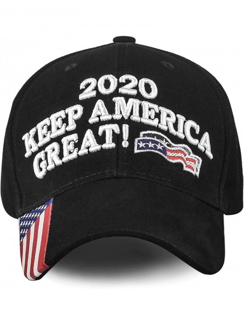 Baseball Caps Donald Trump 2020 Hat Keep America Great Embroidered MAGA USA Adjustable Baseball Cap - G-2-black - C918WA4ACOY...
