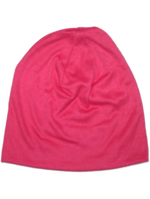 Skullies & Beanies Unisex Sleep Hat Soft Cotton Beanie Street Dancer Cap Watch Hat - Rose Red - CT12N8T8D0S $9.39