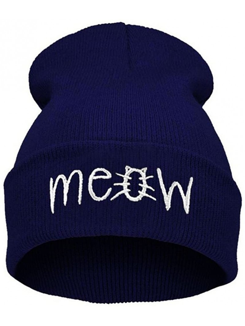 Cold Weather Headbands Caps for Women Winter-Winter Knitting Meow Beanie Hat and Snapback Men and Women Hiphop Cap-Girls' Hat...