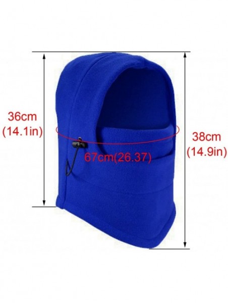 Balaclavas Windproof Fleece Balaclava Hood Thermal Motorcycle Mask - Pink - CJ12NYGLZQ0 $14.63