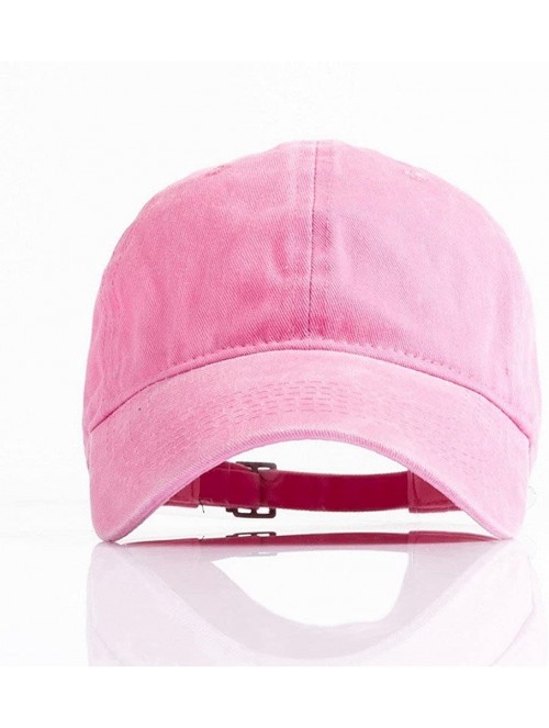 Baseball Caps Custom Embroidered Baseball Hat Personalized Adjustable Cowboy Cap Add Your Text - Pink - C418H46N72K $20.40