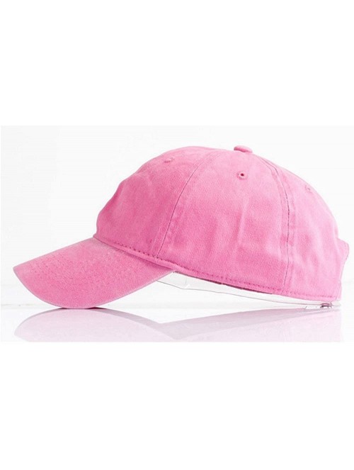 Baseball Caps Custom Embroidered Baseball Hat Personalized Adjustable Cowboy Cap Add Your Text - Pink - C418H46N72K $20.40